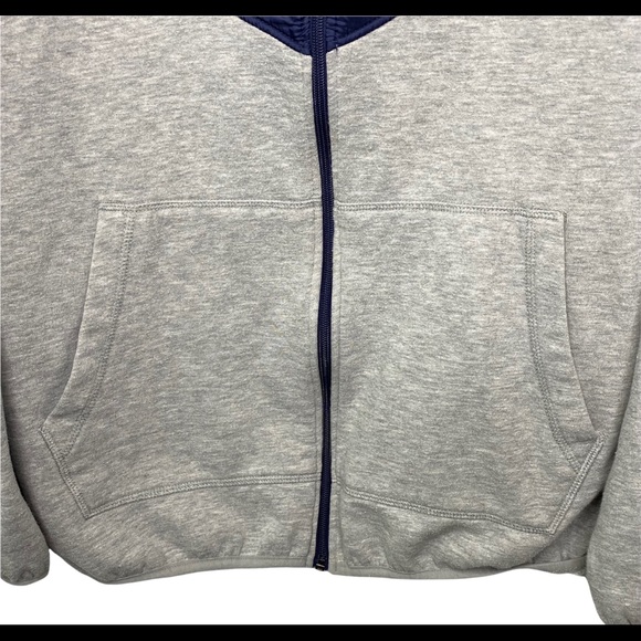 NFL Men’s New England Patriots Pullover Windbreaker Jacket M Gray Blue Full Zip - Picture 3 of 14